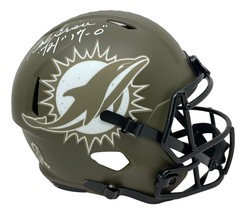 Bob Griese Signed Dolphins FS Salute To Service Speed Replica Helmet 72/17-0 BAS - £296.48 GBP