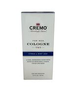 Cremo Cologne Spray for Men Citrus &amp; Mint Leaf 3.4 fl oz Eau De Toilette... - $84.55