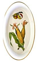 Evesham Gold Oval Dish Porcelain Royal Worcester Fruit Gold Trim 12.25 x... - $24.18