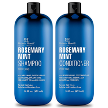 Rosemary Mint Shampoo and Conditioner Set, Thickening Formula, Promotes Hair Gro - £27.09 GBP