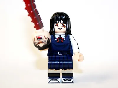 Minifigure Custom Toy Asa Mitaka Chainsaw Man Horror Anime - £4.85 GBP