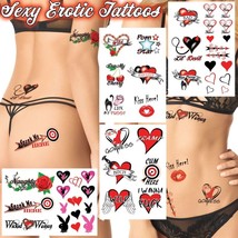 44+ Sexy Temporary Tattoos for Women Ladies Fun for Lowers Back Legs Arms - $24.02