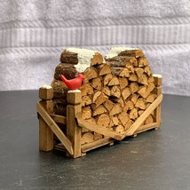 Dept 56 Natural Wood Log Pile Village Accessory Christmas Figurine from ... - $11.88