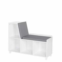 Book Nook Collection Kids Cubbies Storage Bench, White - £111.69 GBP