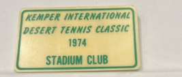Kemper International Desert Tennis Classic Stadium Club Pin Back Souveni... - $5.69