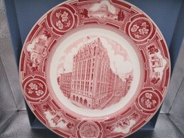 NYU Pink Plate by WEDGWOOD  Centennial reissued 1985 collection of 4 New York - £327.50 GBP