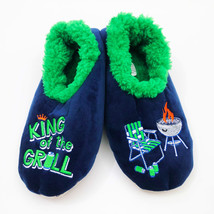Snoozies Men&#39;s Slippers King of the Grill Small 7/8 Blue - $14.84