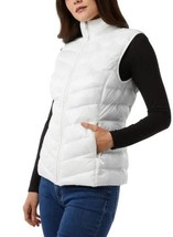 32 Degrees Womens Vest White Pockets Sleeveless Lightweight Stand Up Collar - $695.34 MXN
