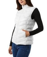 32 Degrees Womens Vest White Pockets Sleeveless Lightweight Stand Up Collar - $695.34 MXN