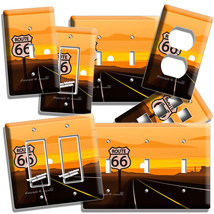 Route 66 Historic Travel Road Sunset Light Switch Outlet Wall Plates Room Decor - £14.37 GBP+