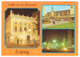 Vtg Postcard-Germany-Leipzig-Grube aus der Messestadt-4x6 Chrome-GER1 - $1.99