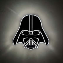 Darth Vader Edge Lit Acrylic Sign, Neon Sign Custom, Home Decor, Gift Neon light - £31.98 GBP+