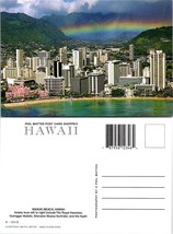 Hawaii Honolulu Waikiki Beach Royal Hawaiian Sail Boats Sailing VTG Postcard - £7.50 GBP