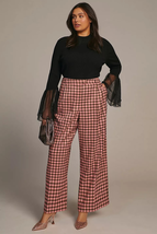 New Anthropologie FRNCH Palmer Trousers $128 PLUS 1X  Pink  - £59.49 GBP