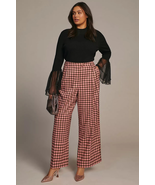 New Anthropologie FRNCH Palmer Trousers $128 PLUS 1X  Pink  - £59.73 GBP