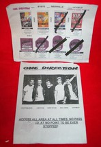 ONE DIRECTION 2014 Nashville Concert Backstage PASS /BAND SHEETS Harry S... - $19.79