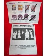 ONE DIRECTION 2014 Nashville Concert Backstage PASS /BAND SHEETS Harry S... - £15.49 GBP