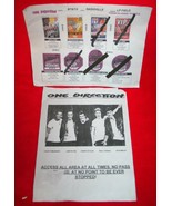 ONE DIRECTION 2014 Nashville Concert Backstage PASS /BAND SHEETS Harry S... - $19.79