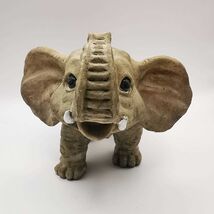 80s Vintage Very Rare Collectible Elephant Figurine"Childhood"Fine Handm... - $64.00