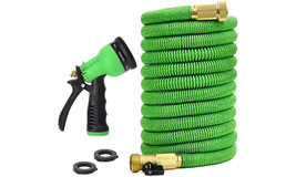 50 Foot Expandable Garden Hose, Upgraded Leakproof(Green) - £32.23 GBP