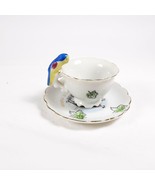 Souvenir Of Canada Small Cup and Saucer With Parrot Handle Vintage Japan... - £25.88 GBP