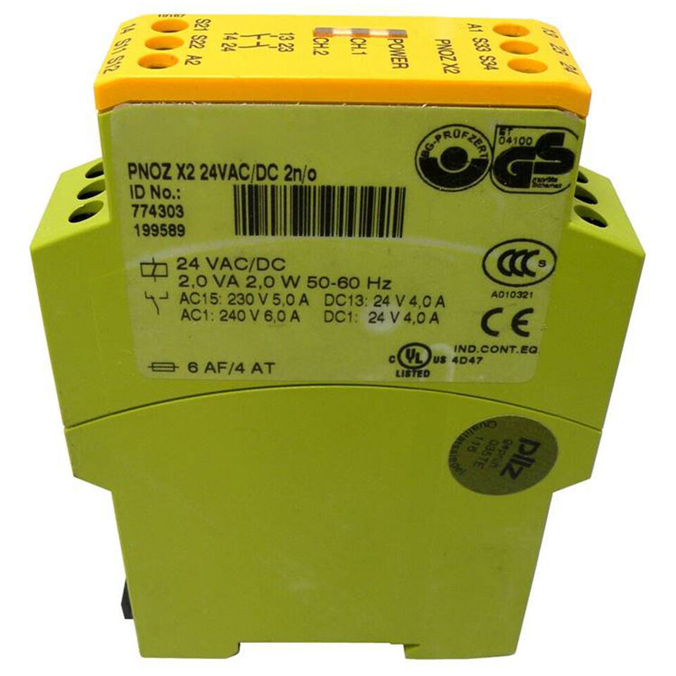 24VAC/DC 2N/O For Pilz PNOZ X2 774303 Safety Relay Module - $174.58