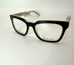 NEW AUTHENTIC L.A.M.B. LA043 BLK BLACK GOLD PEARL AUTHENTIC EYEGLASSES - $1,246.88 MXN