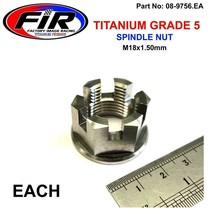 TITANIUM REAR SPINDLE CASTLE NUT M18X1.50MM SUZUKI 2004 RM125 RM250 - £13.12 GBP