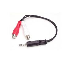 StarTech.com 6in Stereo Audio Y-Cable - 3.5mm Male to 2x RCA Female - He... - $15.00