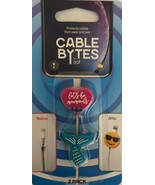 Cable Bytes 2 Pack(Fish &amp; Heart)Protects Cables From Wear &amp; Tear-RARE-SH... - €21,56 EUR