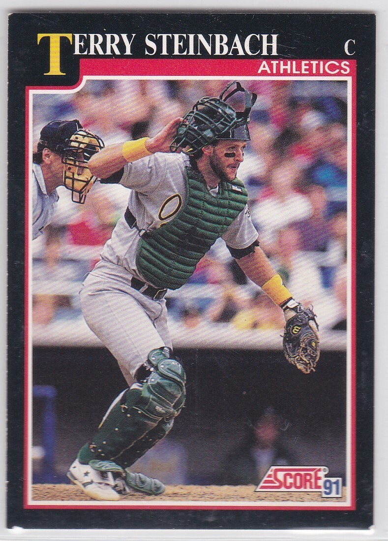 M) 1991 Score Baseball Trading Card - Terry Steinbach #780 - $1.97