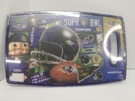 Baltimore Ravens NFL Super Bowl Champions Large Cutting Board 14.5&quot; x 9&quot;... - £18.39 GBP