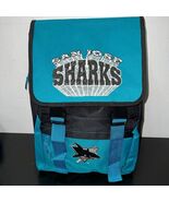 Vintage San Jose Sharks Retreat Backpack Bag Blue NHL Nasco Little America - $709.64 MXN