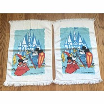 2 Disney Mickey Mouse Hand Towels by Pacific 100% Cotton Vintage - £18.74 GBP