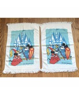 2 Disney Mickey Mouse Hand Towels by Pacific 100% Cotton Vintage - £18.58 GBP