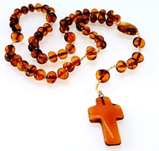 Baltic Amber Rosary Baroque Beads  / Certified Genuine Baltic Amber - €54,40 EUR