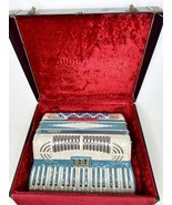 Antonio Butti ( A.Butti) Italian Accordion Blue w/Case Vintage - £1,169.43 GBP