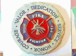 Firefighter Maltese Cross Wall Plaque -Valor, Dedication, Courage, Honor,Service - £15.09 GBP