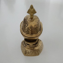 Tibetan Buddhist Brass Kapala Ritual Bowl 4.5&quot; - Nepal - $34.99