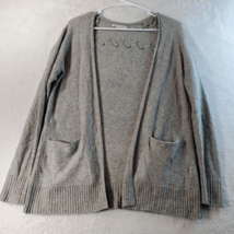 American Eagle Outfitters Cardigan Sweater Women XS Gray Knit Pockets Op... - $18.39