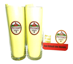 2 Kolsch Fruh Reissdorf Dom Gaffel Schmitz Peters & more German Beer Glasses - $14.50