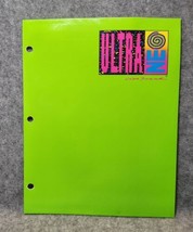 Vintage Ultra Neo Lisa Frank Neon Green Folder Portfolio 1989 - £25.78 GBP