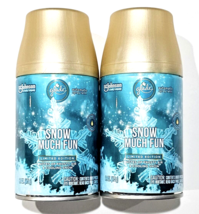 2 Pack Glade Snow Much Fun Frosty Air &amp; Cooling Snow Automatic Spray Refill - £22.41 GBP