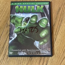 The Hulk (DVD, 2003, 2-Disc Set, Widescreen) - $2.69