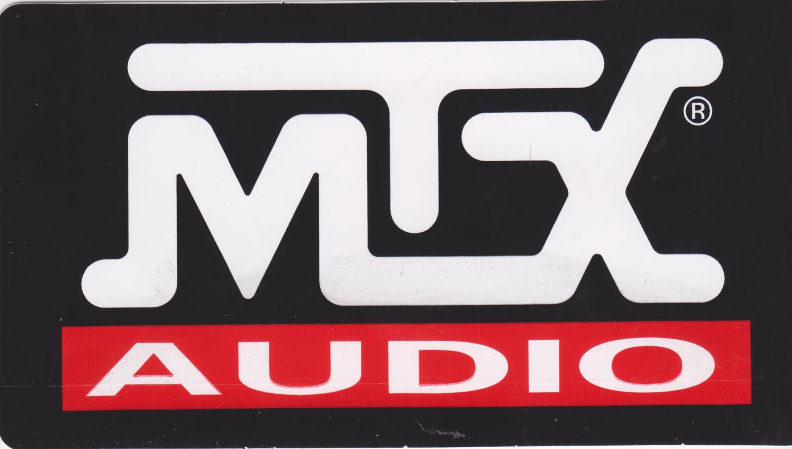 2 MTX AUDIO RACING STICKER HOT ROD DECAL NASCAR NHRA MOTORCYCLE - $5.99