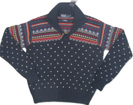 NEW Polo Ralph Lauren Colorful Intarsia Sweater!  M  *Navy*  *Wooden Toggles* - £78.62 GBP