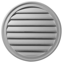 36 in. W x 36 in. H Round Gable Vent Louver, Functional - $194.04
