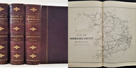 1890 Antique Middlesex County Ma History Biographical Sketches Indian Civil War - £334.46 GBP