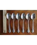 Lot of 6x Table Spoons Oneida 1881 Rogers True / Arbor Rose Stainless 6.75&quot; - £7.59 GBP