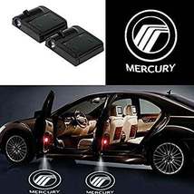 2x Pcs Mercury Logo Wireless Car Door Welcome Laser Projector Shadow LED... - £18.56 GBP